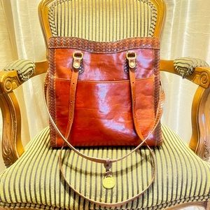 BRAHMIN GENUINE LEATHER LADIES HANDBAG